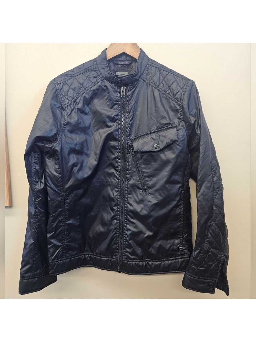G-Star Men’s Black Raw Revend 3D Slim Quilted Jacket